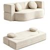 Easnuroz Divano Letto Trasformabile Con Cuscini Divano Componibile Trasformabile Per Piccoli Spazi