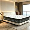 YIDATONG Materasso Matrimoniale 140x200, Alto 30 cm, Ibrido a Molle Insacchettate + Memory Foam, Media-Rigida H3, Ortopedico, Sostegno Ergonomico, Rivestimento Traspirante, Ipoallergenico, Per Dormire Bene