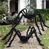 KOMEIYL 2pcs Ragno di Halloween, Spider Spaventoso Decorazione Halloween, Ragno Realistico e Peloso, Ragno Halloween Gigante per Decorazione, Applica a Decorazioni Casa Stregata (A)
