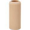 Ingrosso e Risparmio 1 pz Vaso in Ceramica Decorativo con Scanalature Vaso Boho per Fiori Secchi e Composizioni Floreali Vaso da Tavolo Decorazione Casa Complemento d'Arredo Moderno (Tortora-Piccolo)