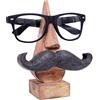 Zap Impex ® Spectacle Espositore Base Rotonda in Legno Naso Porta Occhiali - Accessori Desktop 6.5