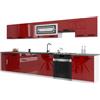 B BELINI GROUP Belini ITALIA 3 Mobile Cucina Completa Componibile 320cm Rosso | Cucina completa componibile, mobili pensili e bassi inclusi, montaggio facile