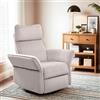 FLEXISPOT XR8 Cradle Poltrona Relax Elettrica Reclinabile, Girevole con Funzione Dondolo, Poggiatesta 3D e Braccioli Regolabili, Poltrona TV per Soggiorno (Beige)