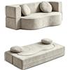 Easnuroz Divano Letto Trasformabile Con Cuscini Divano Componibile Trasformabile Per Piccoli Spazi
