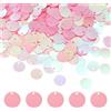 QUARKZMAN 1250 PZ Paillettes Piane Rotondo, 10mm/0.4 Pollici Grandi Paillettes per Artigianato Gradiente AB Rosa Scuro Paillettes Sfumate con Fori Singoli per Artigianato Fai da Te Cucito