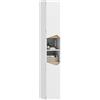 HOMCOM Mobile Bagno a Colonna Alto 30x34.6x180.5 cm Bianco e Color Legno