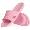 Aomig Ciabatte Uomo Donna Estive Pantofole, Asciugatura Rapida Sandali, Ciabatte da Doccia Bagno Antiscivolo Slide Piscina Scarpe Slippers Gomma Mare Sandali per Interno ed Esterno(Rosa-38/39 EU)