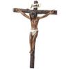 DRW Crocifisso Cristo della Buona Morte Resina Dipinto a Mano 22 cm