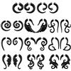 ZeSen Jewelry 16g Graceful Tribal Spirale Falso dell'orecchio Indicatori Acrilico Coni Fake Plugs Orecchini Horn