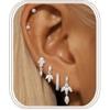 MILACOLATO Piercing Orecchio Orecchini Oro Argento Donna Set Orecchini