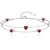 Tusuzik Regalo San Valentino per Lei, Bracciale Argento 925 per Lei, Braccialetti Argento Infinito Gioielli Regali per Moglie, Fidanzata o Mamma