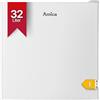 Amica Mini congelatore autoportante, 50 x 48 x 44,5 cm, 32 l, 4 stelle, con contenitore per cubetti di ghiaccio Freezer AGB 3010 W, bianco