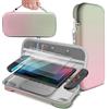 TNP Products TNP - Custodia da trasporto per Nintendo Switch 2 2025, custodia rigida in EVA da viaggio con 10 slot per schede di gioco, copertura protettiva per schermo, borsa per accessori, doppio strato, rosa e