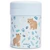 Miniland Thermetic Contenitore Termico per Alimenti 700 ml con 2 Contenitori Interni - Orso