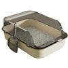 QYJLOFMVE Lettiera per Gatti Semichiusa con Recinzione Alta, Toilette per Gattini | 40x28x16cm Sabbiera, Toilette per Piccoli Animali, Contenitori per Lettiera per Gatti Ispessiti, Anti-Schizzi