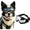 HO-SFSM Occhiali per Cani, Occhiali da Sole Cane | Anti-UV Antivento Regolabili per Cani di Piccola e Media Taglia (Nero)