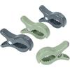 Dreambaby StrollerBuddy Stroller Clips - Universal Pram & Stroller Clips for Blankets and Muslin Covers - Secure Baby Cover Holders - Navy/Sage - 4 Pack
