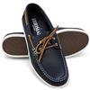Zerimar Scarpe da barca | Scarpe da uomo in pelle eleganti | Scarpe da barca Classiche | Scarpe da uomo in pelle, Blu scuro, 46 EU