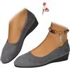 ZPLMIDE Scarpe da donna in pelle leggera, da donna, comode, con supporto per arco plantare, scarpe slip-on da donna con tacco basso da lavoro, mocassini