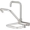 CREA Rubinetto da cucina a 3 vie, girevole a 360°, pieghevole, 3 in 1, per filtro dell'acqua, rubinetto potabile con 2 tipi di getto, rubinetto a tre vie, in acciaio inox, spazzolato