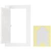 PATIKIL Pannello Di Accesso Per Cartongesso 145x245mm Per Portello Bianco | Pannelli In Plastica ABS, Di Ispezione, Con Nastro Biadesivo, Per Copertura Scatola Dei Fusibili, Per Nascondere Cavi