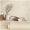 VEELIKE Carta da Parati Cemento Beige Testurizzata Carta da Parati Stucco Beige 40 cm x 300 cm Pellicola Adesiva Effetto Cemento Parete Soggiorno Camera da Letto Cucina Piano di Lavoro Lavabile