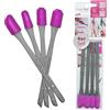 FUGENFUX® Diago Set di 4 piastre per fughe | Estrattore fughe per punti estremamente stretti | 4 teste speciali per fughe diagonali e parallele | Made in Germany | Perfetto per silicone, acrilico e