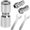 CYUXING Adattatore Lucidatura Smerigliatrice, Mandrino 5/8-11 a 1/4 Accessori | Albero di prolunga con chiavi. Ideale per intaglio del legno e accessori per lavorazione dei metalli