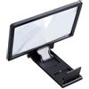 Sosoport Ingranditore Schermo Smartphone 3x in Abs Nero con Supporto
