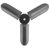 Tbest Mini Treppiede da Tavolo Antiscivolo Universale da 1/4 Pollici Vite Supporto per Action Camera per Smartphone Stabilizzatore Leggero e Compatto per Fotografia da Tavolo (GREY)