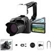 Evenoonest Fotocamera digitale con sensore da 68 MP (set fotocamera) | Registrazione video 4K a 60FPS, schermo flip a 180 gradi per vlogging e selfie, supporta scheda di memoria da 128 GB