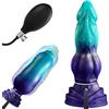 BDSMJOY Plug anale gonfiabile in silicone regolabile forma unica Unisex