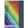 BRUSTRO Elle Erre - Cartoncino colorato, formato A4, 220 g/m², colore ferro, 9 fogli, colore grigio ferro, ideale per scuole, grafici, artisti, poster con colori pastello, carbone, calligrafia, penna