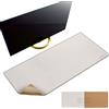 MAIDERN Tappetino Scrivania pelle in Sughero,100x40cm sottomano scrivania bifacciale,Tappetino per Mouse impermeabile e antiscivolo ，per Casa/Ufficio(Crema)
