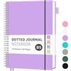 RETTACY Taccuino B5 con puntini, Bullet Dot Journal, blocco per appunti leggero, 70 fogli/140 pagine per scrivere, 100 g/mq, raccoglitore ad anelli in PVC, per donne, uomini, lavoro, ufficio, 19,3 x