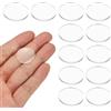 PATIKIL 12 Pezzi Lente Biconvessa Diametro 20.6mm Lenti Ottiche Acrilico | Ingranditore Sottomano, Lunghezza Focale 106mm, Doppia Convessa, Per DIY Casa Esperimento Scientifico Telescopio