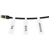 NIIMBOT Etichette per Cavi, 25×78 mm (1 x 3), per Etichettatrice B1/B21/B3S/K3, 1 rotolo da 100 pezzi, impermeabili e resistenti all'olio,Bianco