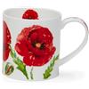 Dunoon Orkney - Tazza in porcellana fine, 0,35 l, motivo floreale, con fiori di girasole e papavero