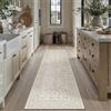 PureCozy Tappeto Cucina Beige 60x240cm Antiscivolo Lavabile Passatoia Corridoio Scendiletto Camera da Letto Sala Ufficio Lungo Carpet Pelo Corto Morbido Rug