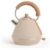 CREATE/KETTLE RETRO M/Bollitore elettrico sabbia/Ebollizione rapida, capacità 1l, spegnimento automatico, filtro anticalcare, autospegnimento, indicatore del livello dell'acqua, Ø17,2 cm, 1200 W