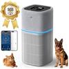 PuraLuce P3 Purificatore d'Aria Intelligente per Grandi Ambienti fino a 250 m² - Air Purifier con Filtro H13 HEPA e Carbone Attivo, CADR 520 m³/h, Monitor Qualità dell'Aria, App e Controllo Vocale