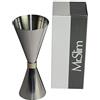 Mr Slim Jigger Cocktail, dosatore per alcool da 30-45 ml, prodotto in Giappone 30-60 ml argento