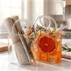 Generico Glass Purse For Drinks Set Of 2,26oz Unique Wine Glasses Purse Gifts For Women Party,Fish Bowl Vase, Unique Glass Purse Vase, For Fruit Juice, Tea, Flowers (2PCS)