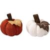 Fiorky Zucche all'uncinetto Decorazione Zucca decorativa fatta a mano in tessuto autunnale artificiale Zucca decorativa for il matrimonio autunnale
