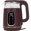 Adlereurope Adler bollitore elettrico 1 litro con regolazione della temperatura - 1,7 L - display LED e pannello touch - 5 programmi di temperatura - funzione di mantenimento del calore - 2200 W