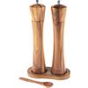 Hanseküche Macina sale e pepe (25 cm) - Macinaspezie con macina in ceramica - Set composto da pepe e sale