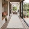 TT Home Tappeto Da Esterno Impermeabile Giardino Camera Da Letto Corridoio Aspetto Naturale Di Sisal Design Geometrico Boho, Dimensione:80x250 cm