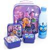 KPop Demon Hunters Borsa per il pranzo viola | Contenitore termico per alimenti con bottiglia e 3 scatole per snack | Scatola per il pranzo scolastica con disegni di cartoni animati | K-Pop Demon