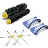 ROBOMARKET KIT RICAMBI SERIE 600 SET ACCESSORI SOSTITUZIONE COMPATIBILE CON IROBOT ROOMBA 605 610 612 614 615 616 620 621 625 630 631 650 651 653 660 665 680 681 690 SPAZZOLE A 6 BRACCIA E FILTRI AEROVAC VERSIONE SMALL