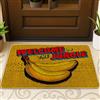 Generic Zerbino con scritta Welcome to the Jungle, tappetino di benvenuto con banane gialle, per interni ed esterni, decorazione tropicale, in gomma, antiscivolo, assorbe la polvere, facile da pulire, 73 x